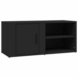 vidaXL fekete szerelt fa TV-szekrény 80x31, 5x36 cm kép