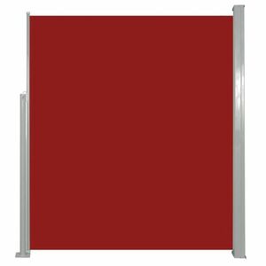 vidaXL piros behúzható oldalsó napellenző 160 x 500 cm kép
