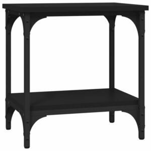 vidaXL fekete színű szerelt fa kisasztal 40 x 30 x 42 cm kép