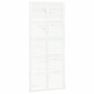 vidaXL fehér tömör fenyőfa istálló stílusú ajtó 90x1, 8x214 cm kép