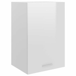 vidaXL magasfényű fehér forgácslap függő szekrény 39, 5 x 31 x 60 cm kép