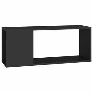 vidaXL fekete forgácslap TV-szekrény 80 x 24 x 32 cm kép