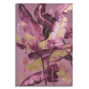 DARK LEAVES lila vászon nyomtatott kép kép