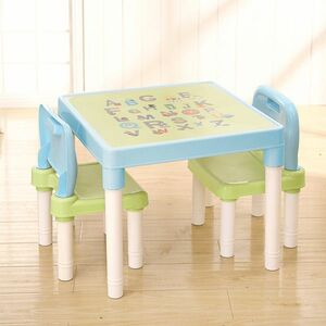 Balto gyerek asztal és szék készlet 3 db, kék kép