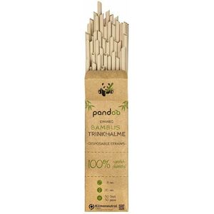 PANDOO Egyszer használatos bambusz szívószál 50 db kép