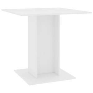 vidaXL fehér forgácslap étkezőasztal 80 x 80 x 75 cm kép