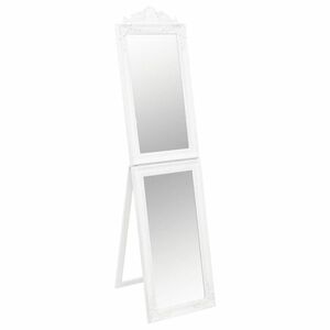 vidaXL fehér szabadon álló tükör 45x180 cm kép
