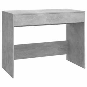 vidaXL betonszürke forgácslap íróasztal 101 x 50 x 76, 5 cm kép