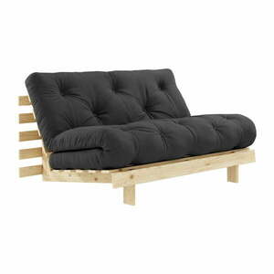 Roots fekete kinyitható kanapé 140 cm - Karup Design kép