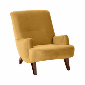 Brandford Suede sárga fotel barna lábakkal - Max Winzer kép