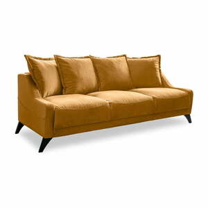 Royal Rose mustársárga bársony kanapé - Miuform kép