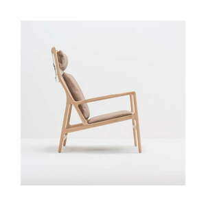 Dedo fotel tömör tölgyfa konstrukcióval, barna bivalybőr ülőpárnával - Gazzda kép