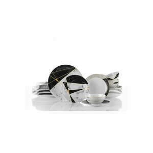 Black&White 24 db-os porcelán étkészlet - Kütahya Porselen kép