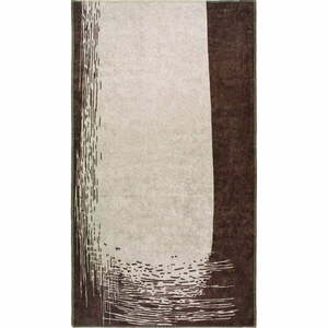 Krémszínű-sötétbarna mosható szőnyeg 180x120 cm - Vitaus kép