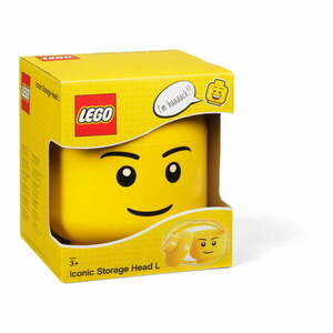 Boy minifigura fejformájú tároló, ⌀ 16, 3 cm - LEGO® kép