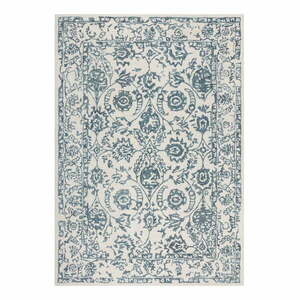 Fehér-kék gyapjú szőnyeg 170x120 cm Yasmin - Flair Rugs kép