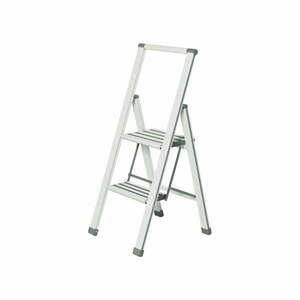 Ladder Alu fehér összecsukható fellépő, magasság 101 cm - Wenko kép