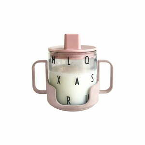 Grow With Your Cup rózsaszín gyerekbögre - Design Letters kép