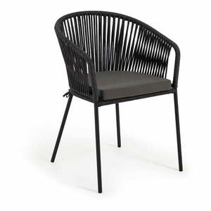 Yanet fekete acélszerkezetű kerti szék - Kave Home kép