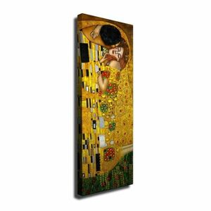 Vászon falikép, Gustav Klimnt másolat, A csók, aranysárga - GUSTAV - Butopêa kép