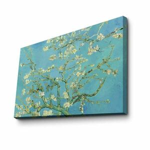Vászon falikép, Vincent van Gogh másolat, Mandulavirágzás, világoskék - PRINTEMPS - Butopêa kép