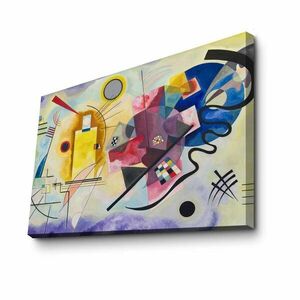 Vászon falikép, Wassily Kandinsky másolat, Sárga, piros, kék, színes - FANTASIA - Butopêa kép