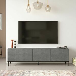 TV állvány, ezüst, fekete - EVY - Butopêa kép