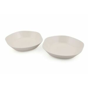 Porcelán tányér szett, 2 db-os, fehér - PETALES - Butopêa kép