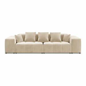 Bézs bársony kanapé 320 cm Rome Velvet - Cosmopolitan Design kép