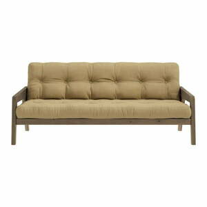 Sárga kinyitható kanapé 204 cm Grab - Karup Design kép