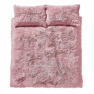 Cuddly rózsaszín mikroplüss ágyneműhuzat, 200 x 200 cm - Catherine Lansfield kép