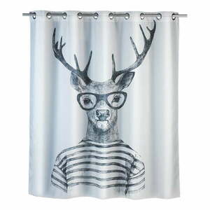 Mr. Deer fehér penészálló zuhanyfüggöny, 180 x 200 cm - Wenko kép