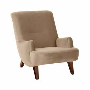 Brandford Suede bézs színű fotel barna lábakkal - Max Winzer kép