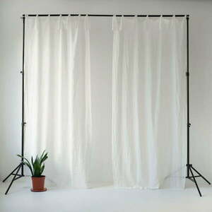 Daytime fehér len függöny, 275 x 130 cm - Linen Tales kép