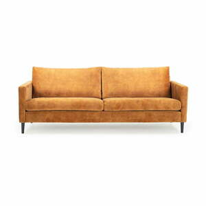 Adagio sárga bársony kanapé, 220 cm - Scandic kép