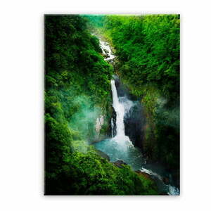 Glas Views Waterfall kép, 70 x 100 cm - Styler kép
