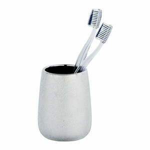 Glimma ezüstszínű kerámia fogkefetartó pohár - Wenko kép