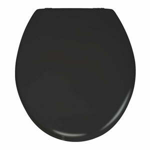 Prima matt fekete WC-ülőke, 41 x 38 cm - Wenko kép