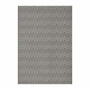 Karo fekete-fehér kültéri szőnyeg, 140 x 200 cm - NORTHRUGS kép