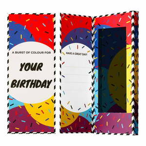 Happy Birthday Socks Card ajándékdoboz zoknihoz - Ballonet Socks kép
