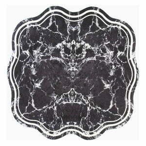 Fekete kerek szőnyeg ø 80 cm - Vitaus kép