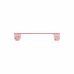 Hook rózsaszín fali polc 2 akasztóval, hosszúság 70 cm - Gazzda kép