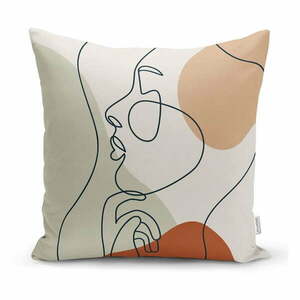 Face párnahuzat, 45 x 45 cm - Minimalist Cushion Covers kép