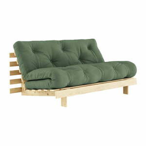 Zöld kinyitható kanapé 160 cm Roots - Karup Design kép