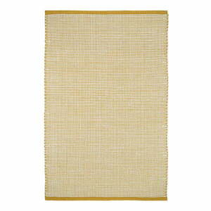 Sárga gyapjúkeverék szőnyeg 170x110 cm Bergen - Nattiot kép