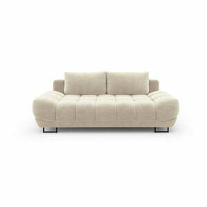 Cirrus bézs háromszemélyes kinyitható kanapé bársony kárpittal - Windsor & Co Sofas kép