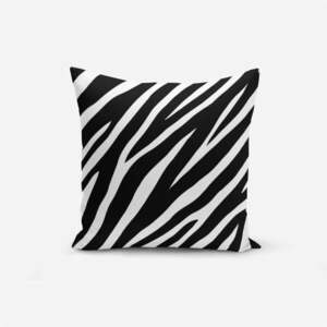 Black White Zebra fekete-fehér pamutkeverék párnahuzat, 45 x 45 cm - Minimalist Cushion Covers kép