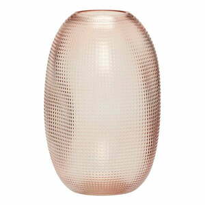 Glam rózsaszín üveg váza, magasság 20 cm - Hübsch kép