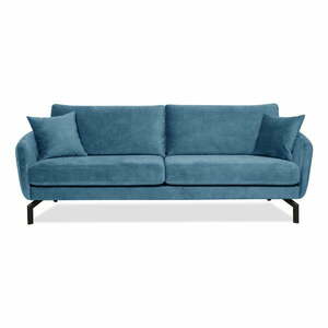 Magic kék bársony kanapé, 230 cm - Scandic kép