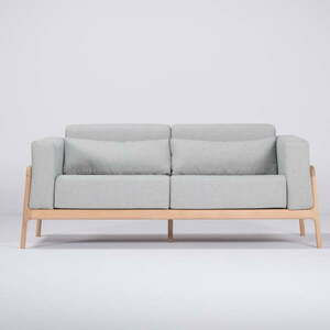Fawn kékesszürke kanapé tölgyfából, 180 cm - Gazzda kép